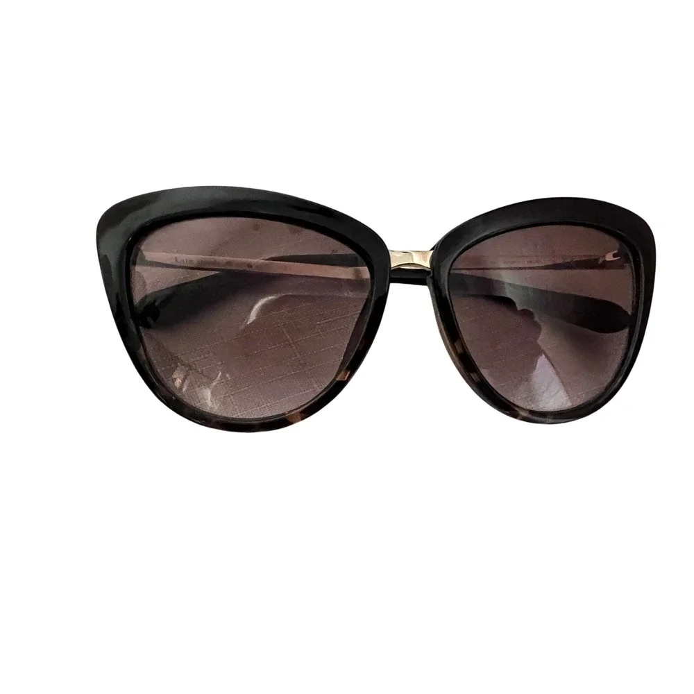 Kate Spade Cissy Sunglasses Womens Black Tortoise Excellent Cat Eye W58YY